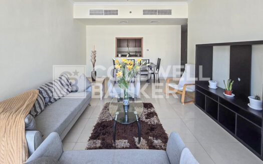 Fully Furnished | Vacant | Marina View |Near Metro