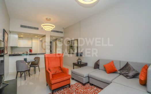 Fully Furnished | 1BR+Balcony | Golf View
