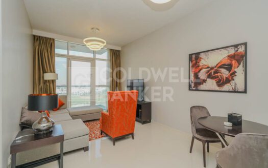 Fully Furnished | 1BR+Balcony | Golf View